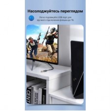Дата кабель USB 2.0 AM/AF 0.5m black Vention (CBIBD) - Фото