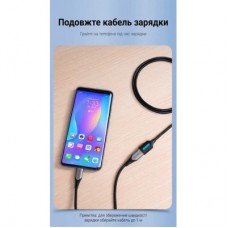 Дата кабель USB 2.0 AM/AF 0.5m black Vention (CBIBD) - Фото