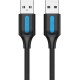 Дата кабель USB 2.0 AM/AM 1.0m black Vention (COJBF)