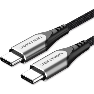 Дата кабель USB-C to USB-C 2.0m aluminum gray Vention (TADHH)