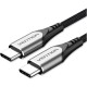Дата кабель USB-C to USB-C 2.0m aluminum gray Vention (TADHH)