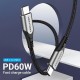 Дата кабель USB-C to USB-C 2.0m aluminum gray Vention (TADHH)