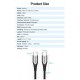 Дата кабель USB-C to USB-C 2.0m aluminum gray Vention (TADHH)