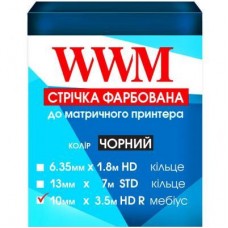 Лента к принтерам 10мм х 3.5м HD (П.) Black WWM (R10.3.5HR) Лента к принтерам 10мм х 3.5м HD (П.) Black WWM (R10.3.5HR)