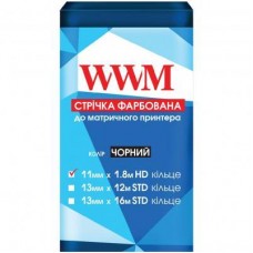 Лента к принтерам 11мм х 1.8м HD (К.) Black WWM (R11.1.8H) Лента к принтерам 11мм х 1.8м HD (К.) Black WWM (R11.1.8H)