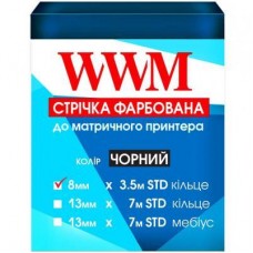 Лента к принтерам 8мм х 3.5м STD к. Black*5шт WWM (R8.3.5S5) Лента к принтерам 8мм х 3.5м STD к. Black*5шт WWM (R8.3.5S5)