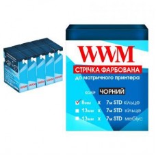Лента к принтерам 8мм х 7м STD к. Black*5шт WWM (R8.7S5) Лента к принтерам 8мм х 7м STD к. Black*5шт WWM (R8.7S5)