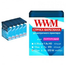 Лента к принтерам 13мм х 7м STD л. Purple*5шт WWM (R13.7SPM5) Лента к принтерам 13мм х 7м STD л. Purple*5шт WWM (R13.7SPM5)