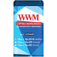Лента к принтерам 13мм х 16м HD л. Black WWM (R13.16HM)