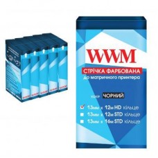 Лента к принтерам 13мм х 12м HD к. Black*5шт WWM (R13.12H5) Лента к принтерам 13мм х 12м HD к. Black*5шт WWM (R13.12H5)