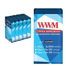 Лента к принтерам 13мм х 5м STD п. Black*5шт WWM (R13.5SR5) Лента к принтерам 13мм х 5м STD п. Black*5шт WWM (R13.5SR5)