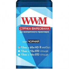 Лента к принтерам 13мм х 60м HD п. Black WWM (M13.60HR) Лента к принтерам 13мм х 60м HD п. Black WWM (M13.60HR)