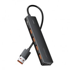 Концентратор Vention USB to 4xUSB 3.2 Gen2 + USB-C 10Gbps 0.15m black (CHOBB) - Фото