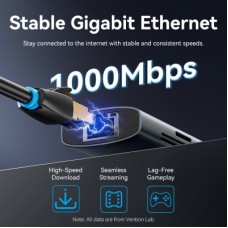 Концентратор Vention USB-C 7-in-1 USB-C PD + USB 3.2 + USB 3.0 + USB 2.0 + RJ45 + SD/TF + HDMI 0.15m (TGUHB) - Фото