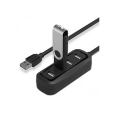 Концентратор Vention USB 2.0 to 4xUSB 2.0 0.15m black (VAS-J43-B015) - Фото