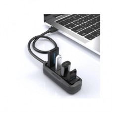 Концентратор Vention USB 2.0 to 4xUSB 2.0 0.15m black (VAS-J43-B015) - Фото