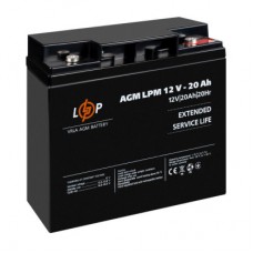Батарея до ДБЖ LogicPower 12 V 20 Ah LP-6-DZM-20 (22882) - Фото