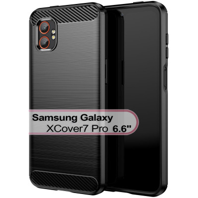 Чехол для мобильного телефона BeCover Carbon Series Samsung Galaxy XCover7 Pro SM-G766B Black (713559)