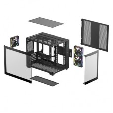 Корпус для ПК Deepcool CG330 3F Black (R-CG330-BKNGM3-G) - Фото