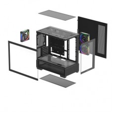 Корпус для ПК Deepcool CG380 3F Black (R-CG380-BKAGM3-G) - Фото