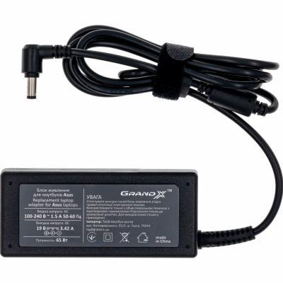 Блок живлення до ноутбука Grand-X Asus (19 V 3.42 A 65 W) 5.5x2.5mm (AS65W25C)