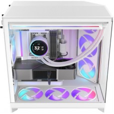 Корпус для ПК NZXT H9 Flow RGB Dual-Chamber White (CM-H92FW-R1) - Фото