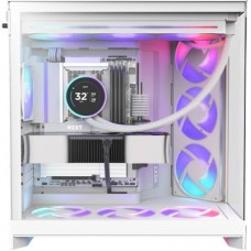 Корпус для ПК NZXT H9 Flow RGB Dual-Chamber White (CM-H92FW-R1) - Фото