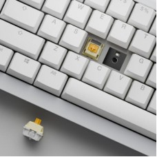 Клавиатура Ducky One X Mini Magnetic Switch Wireless UA White (ON2461AST3-DAUSPDOECL2WW1) - Фото