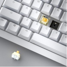 Клавиатура Ducky One X Magnetic Switch Wireless UA White (ON2408AST3-DAUSPDOECL2WW1) - Фото