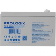 Батарея до ДБЖ Prologix 12V-9Ah GEL (PL12-9GEL) - Фото