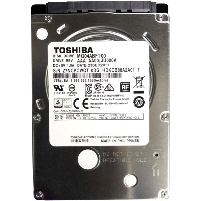 Жесткий диск для ноутбука 2.5" 1TB Toshiba (MQ04ABF100)