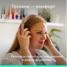 Навушники Logitech Zone Wired 2 USB Rose (981-001620) - Фото