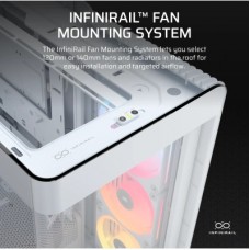 Корпус для ПК Corsair FRAME 4500X LX-R RGB Tempered Glass White (CC-9011317-WW) - Фото