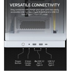 Корпус для ПК Corsair FRAME 4500X LX-R RGB Tempered Glass White (CC-9011317-WW) - Фото