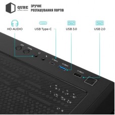 Корпус для ПК Qube KAPER_FMNU3 - Фото