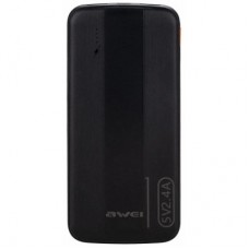 Батарея універсальна AWEI 10000 mAh P20K, 12W, Black (6954284009744)