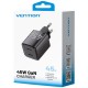 Зарядний пристрій Vention 2xUSB-C PD45W GaN black (FEFB0-EU)