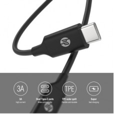Дата кабель USB-C to USB-C 1.0m USB 3.1 PD 3A 60W HP (HP_DHC-TC107-1M) - Фото