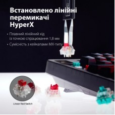 Клавіатура HyperX Origins 2 1800 HX Red USB UA Black (B4QS4AA) - Фото