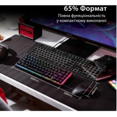 Клавіатура HyperX Origins 2 65 HX Red USB UA Black (B4QS3AA) - Фото