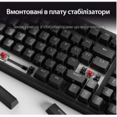 Клавіатура HyperX Origins 2 65 HX Red USB UA Black (B4QS3AA) - Фото