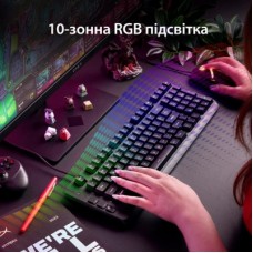 Клавіатура HyperX Eve 1800 USB UA Black (B7JE0AA) - Фото