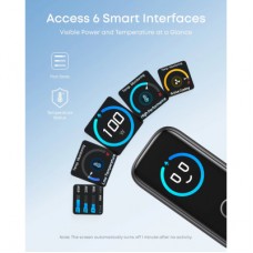Зарядний пристрій Anker 2xUSB-C PD100W + 1xUSB GaN w Display + cable USB-C dark gray (B121BGZ1) - Фото