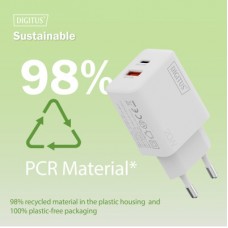 Зарядний пристрій Digitus 1xUSB-C + 1xUSB 20 W (DA-10300) - Фото