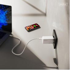 Зарядний пристрій Digitus 2xUSB-C + 1xUSB 67W GaN (DA-10303) - Фото