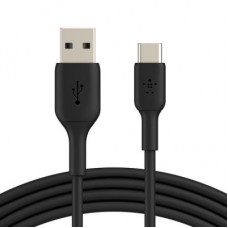 Дата кабель USB 2.0 AM to USB-C 0.15m 15 W PVC black Belkin (CAB001BT0MBK) - Фото