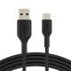 Дата кабель USB 2.0 AM to USB-C 0.15m 15 W PVC black Belkin (CAB001BT0MBK)