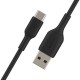 Дата кабель USB 2.0 AM to USB-C 0.15m 15 W PVC black Belkin (CAB001BT0MBK)