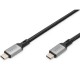 Дата кабель USB-C to USB-C 1.0m USB 4.0 black Digitus (DB-300443-010-S)