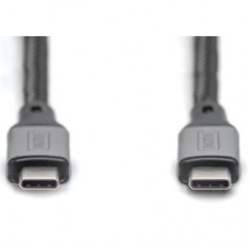 Дата кабель USB-C to USB-C 3.0m USB 4.0 black Digitus (DB-300443-030-S) - Фото